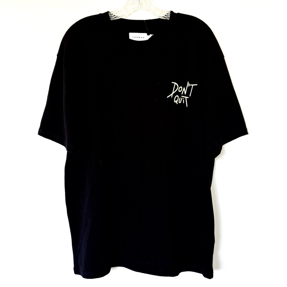 NWT Topman Black Graphic Tee Shirt Medium